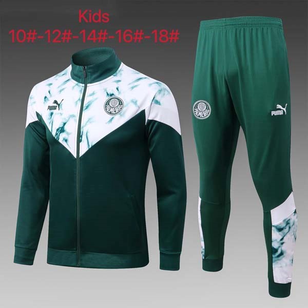 Ninos Chandal Palmeiras 2023-2024 Verde Blanco